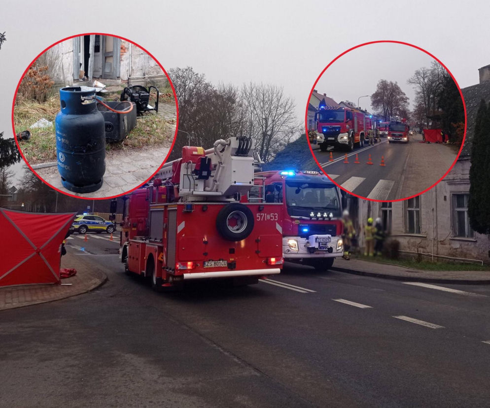 Tragiczny pożar w Wałczu. W pogorzelisku znaleziono ciało. Ranny jeden ze strażaków