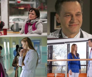 NA DOBRE i NA ZŁE. Wiktoria Consalida (Katarzyna Dąbrowska), prof. Andrzej Falkowicz (Michał Żebrowski), matka Wiktorii (Barbara Lauks)