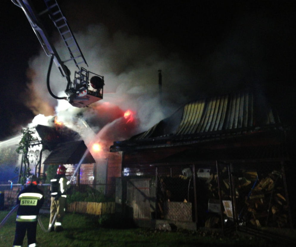 Pożar plebanii w Sanktuarium Matki Bożej w Studzienicznej