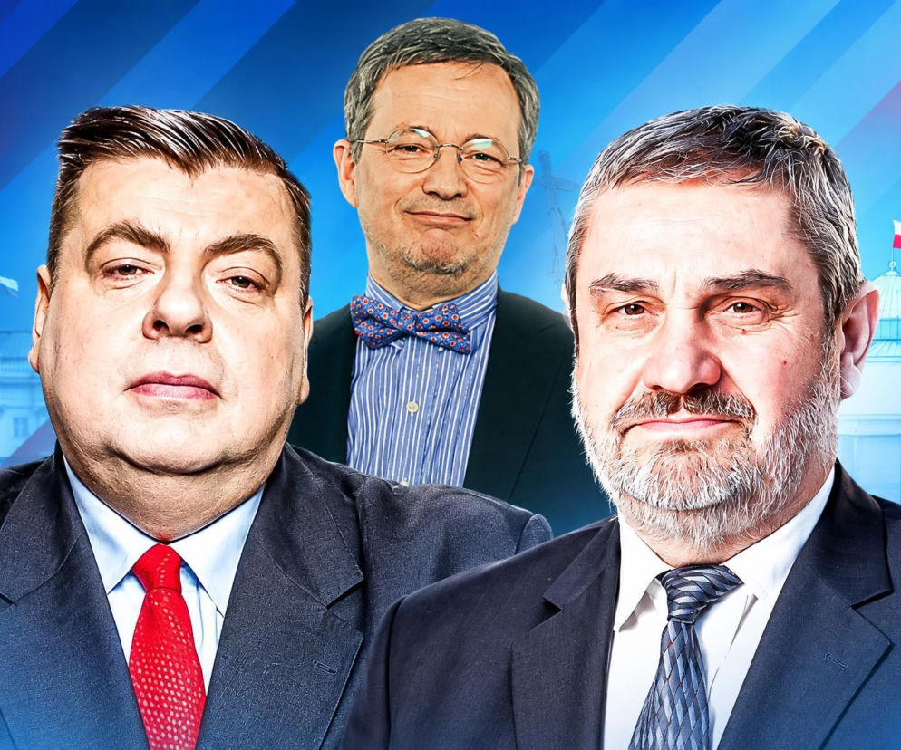 Jan Krzysztof Ardanowski obok Jana Wróbla. W tle Pałac Prezydencki i Sejm. O kryzysie przeczytasz na SE Polityka.