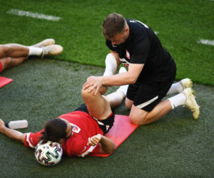 Pierwszy trening reprezentacji Polski na stadionie w Gdańsku