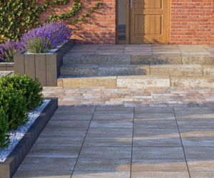 Płyty chodnikowe, palisady i stopnie schodowe, które sprawdzą się w strefie wejściowej