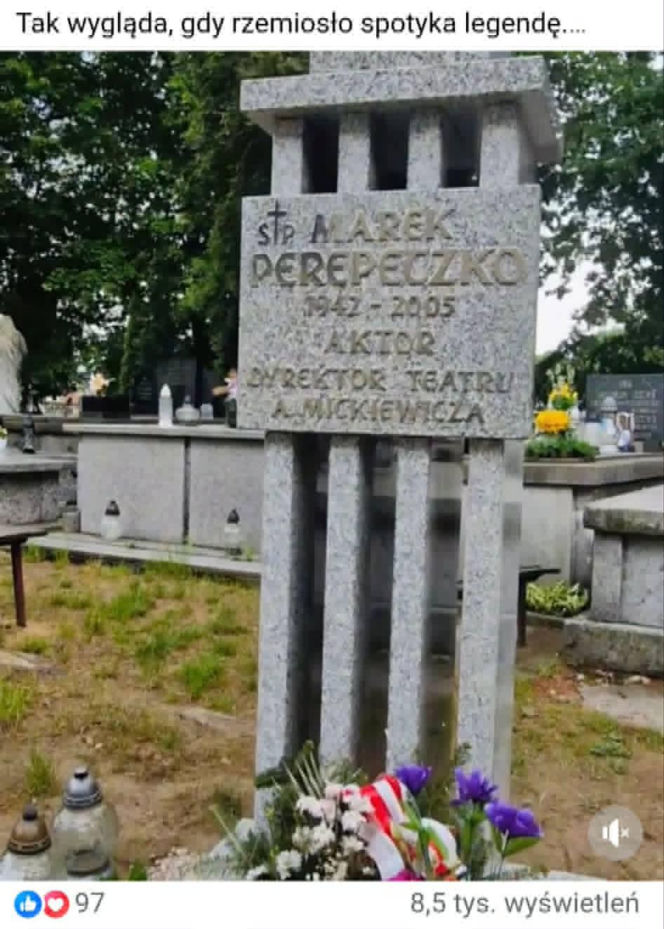 Marek Perepeczko - pomnik