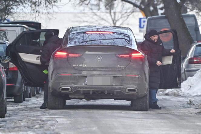 Marek Kondrat z żoną i córką w Warszawie