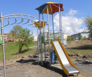 Park Majowe przed końcem budowy