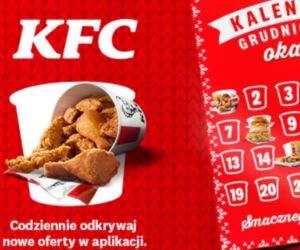 W aplikacji KFC wystartował Kalendarz Grudniowych Okazji. Świąteczny prezent, na który czekali fani kurczaka, już jest!