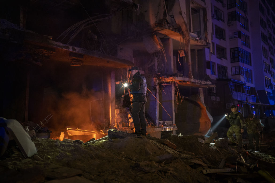 Ukraina. Zbombardowany Kijów