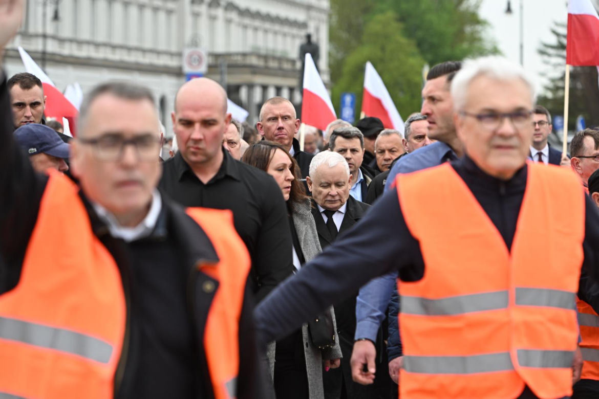 Jarosław Kaczyński w 14. rocznicę katastrofy smoleńskiej 