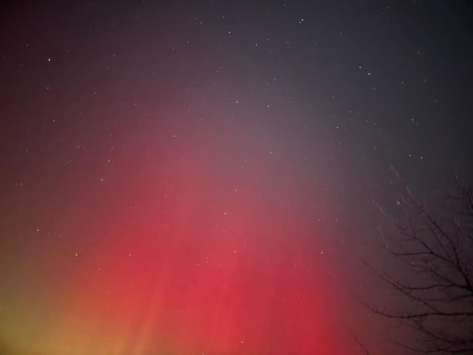 Zorza polarna w Siedlcach