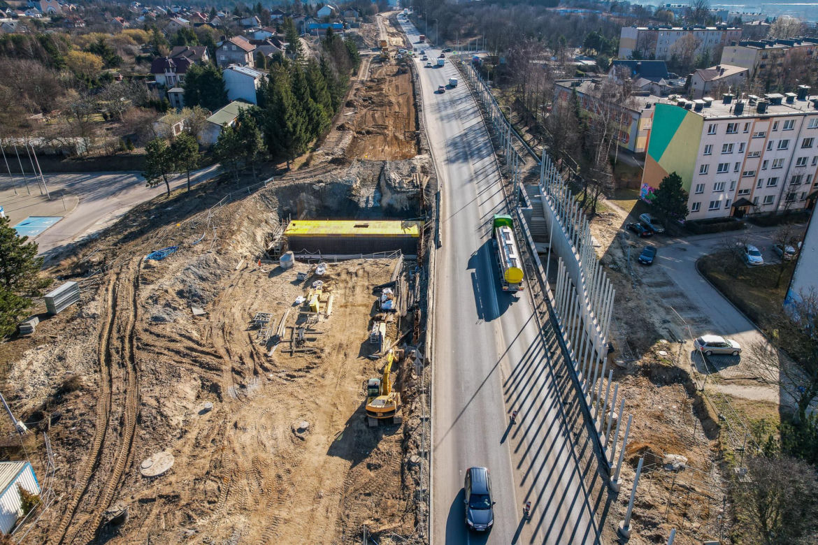Przebudowa DK94 w Olkuszu - marzec 2026