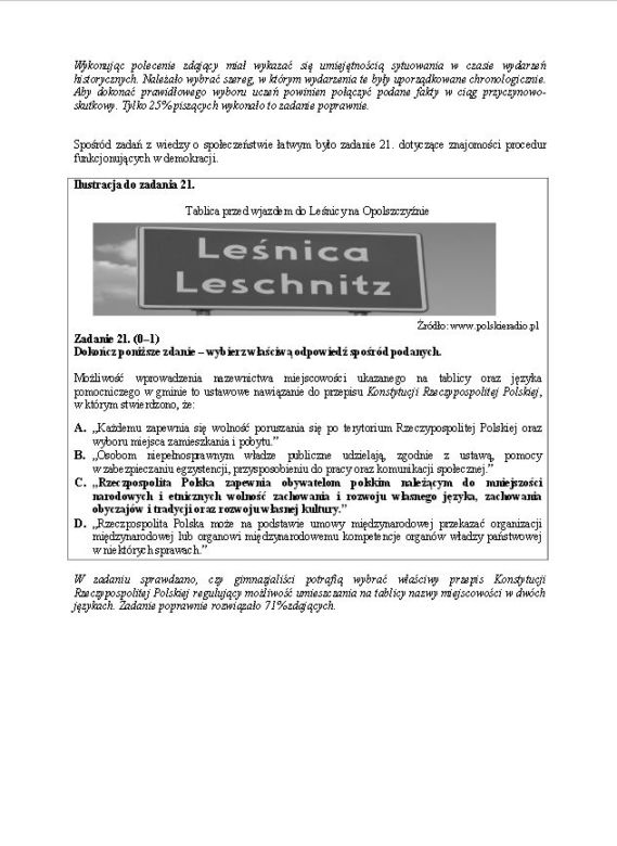 Wyniki egzaminu gimnazjalnego 2014 - wstępny raport CKE