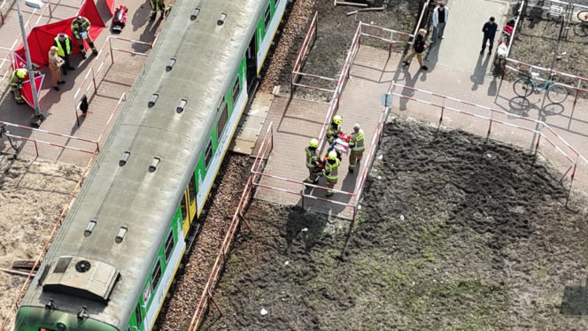 Potrącony na torach w Józefowie