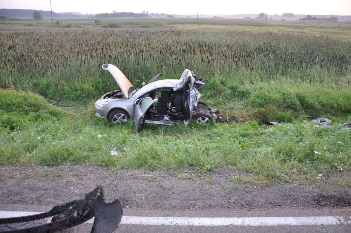 Tragiczny wypadek w Wozławkach. Zginął strażak z synkiem