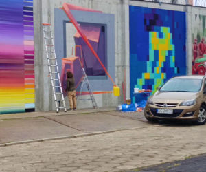 Street-art na murach aresztu