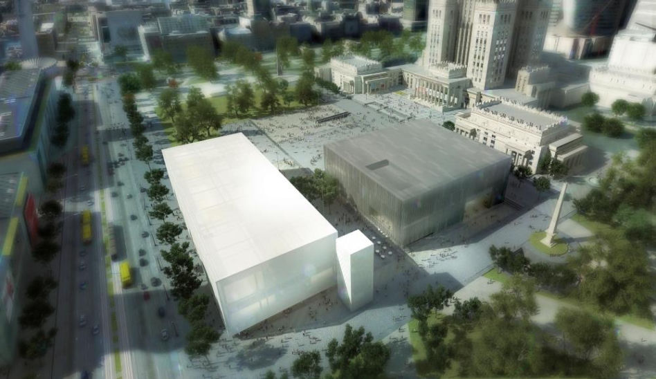 Wizualizacja projektów budynków MSN i TR Warszawa