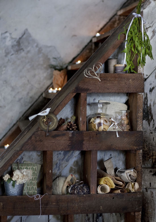Boże Narodzenie w stylu shabby chic