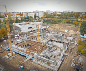 Budowa Fabryki Wody - październik 2020