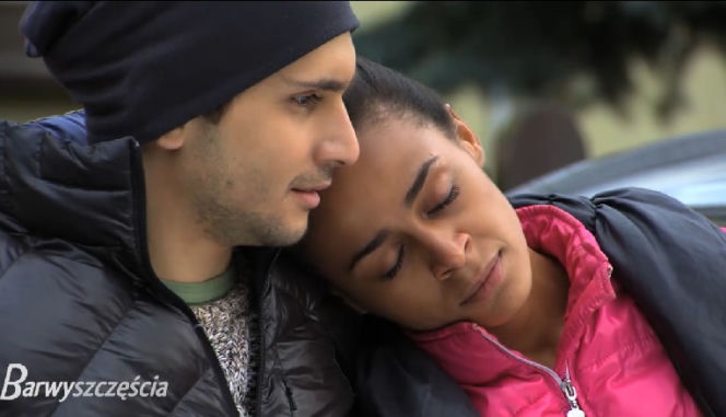 Barwy szczęścia. Irek (Otar Saralidze), Liliana (Aleksandra Szwed)