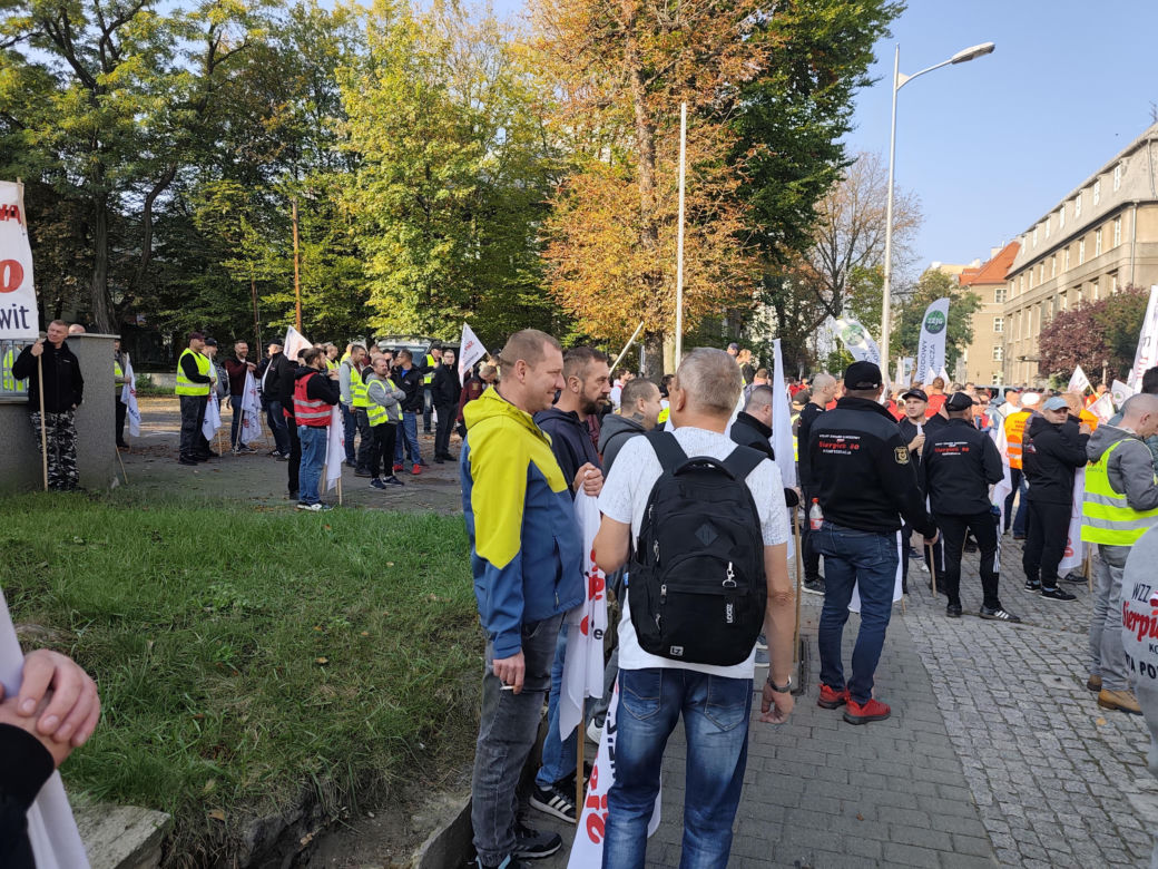 Górnicy protestują przeciw zwolnieniom
