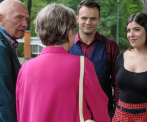 Barwy szczęścia odc. 3290. Tolek Koszyk (Marek Siudym), Basia (Sławomira Łozińska), Agata (Natalia Zambrzycka), Ignacy (Olaf Staszkiewicz)