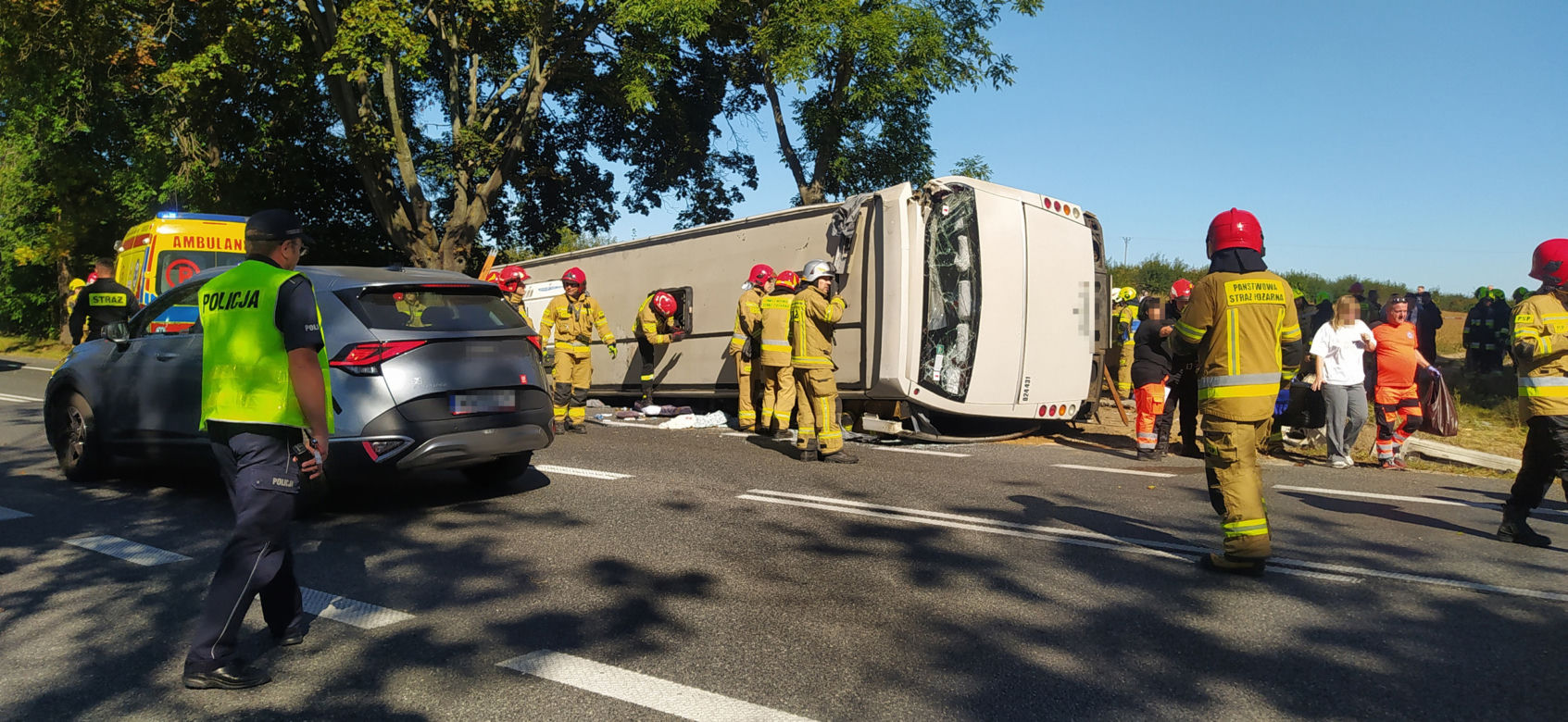 Katastrofa białoruskiego autokaru pod Mińskiem Mazowieckim. Są ranni