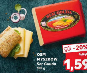 ser gouda OSM Myszków - 1,59 zl/100 g