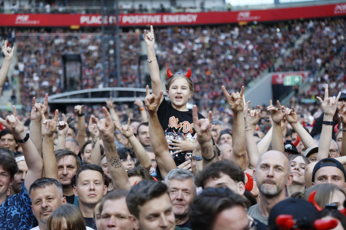Koncert AC/DC w Warszawie (4.07.2025) - część druga. Organizatorem koncertu jest Live Nation