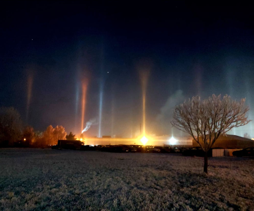 Słupy świetlne Starachowice 14.12.2021