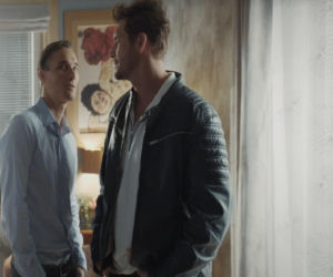 M jak miłość, odcinek 1900. Marcin (Mikołaj Roznerski), Olek (Maurycy Popiel)