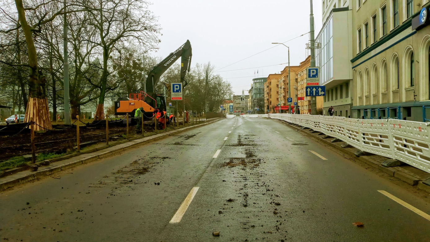 Ruszyła przebudowa torowiska na ul. Matejki
