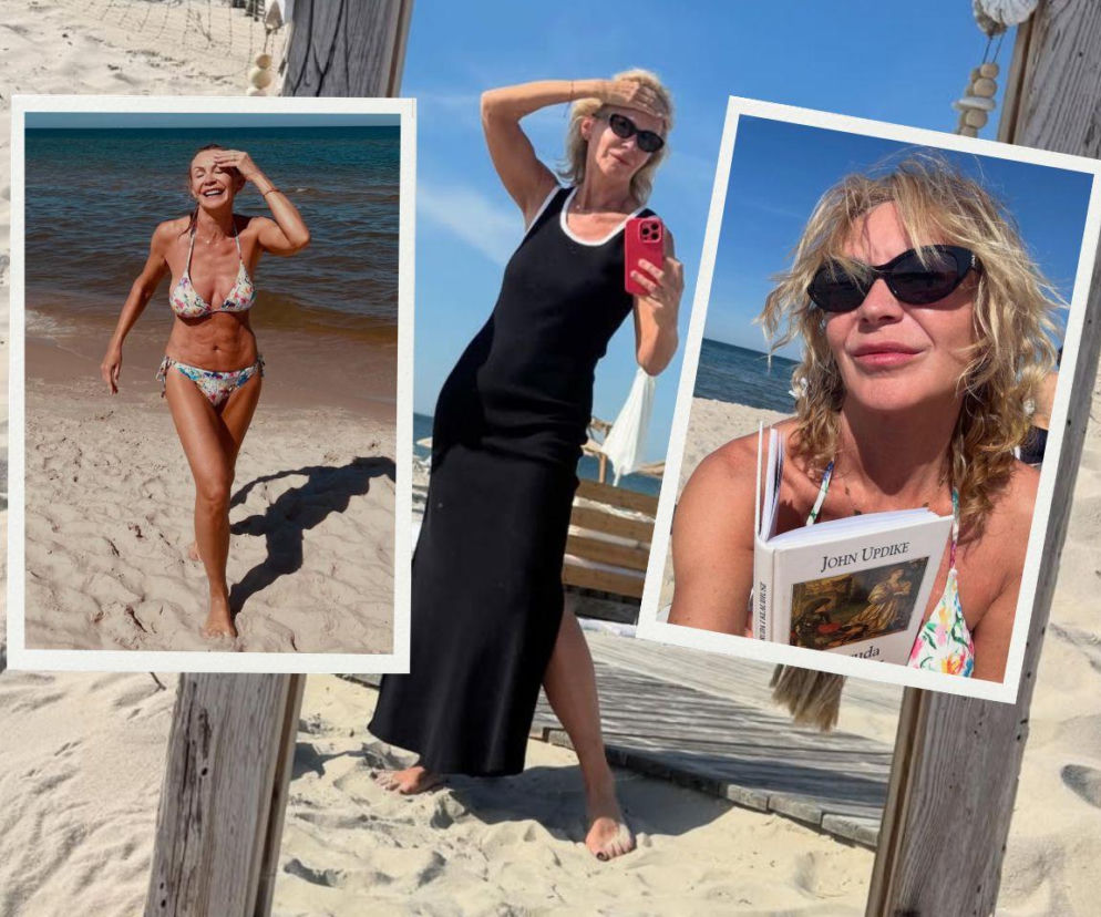 Beata Ścibakówna zachwyca na plaży w Juracie. W bikini wygląda zjawiskowo