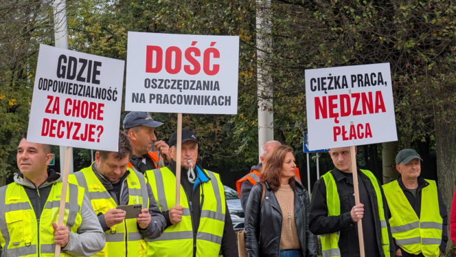 Protest przed Grupą Azoty. Pracownicy mają dość. Prezesi nie kiwnęli palcem