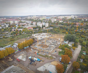 Budowa Fabryki Wody - październik 2020