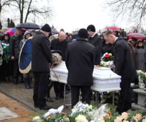 Pogrzeb Marcina Mendzy z Mokobód, który utonął w rzece Liwiec