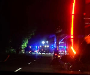Zderzenie z łosiem na DK-92 w Grochówce. Kierowca trafił do szpitala!