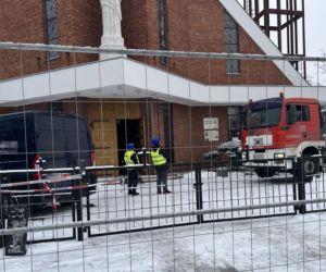 Pożar kościoła na Dziesiątej. Znika charakterystyczna wieża przy ul. Kunickiego