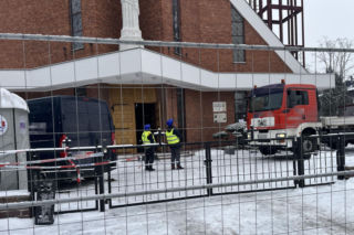 Pożar kościoła na Dziesiątej. Znika charakterystyczna wieża przy ul. Kunickiego