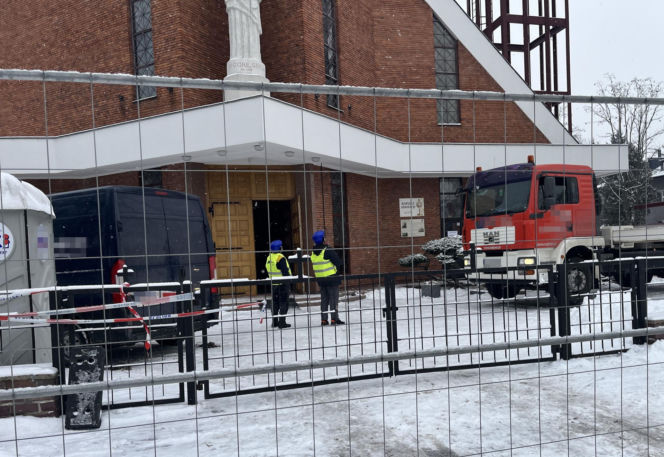 Pożar kościoła na Dziesiątej. Znika charakterystyczna wieża przy ul. Kunickiego