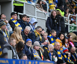 Arka Gdynia - Widzew Łódź: Zdjęcia kibiców i zawodników z meczu 25. kolejki PKO BP Ekstraklasy