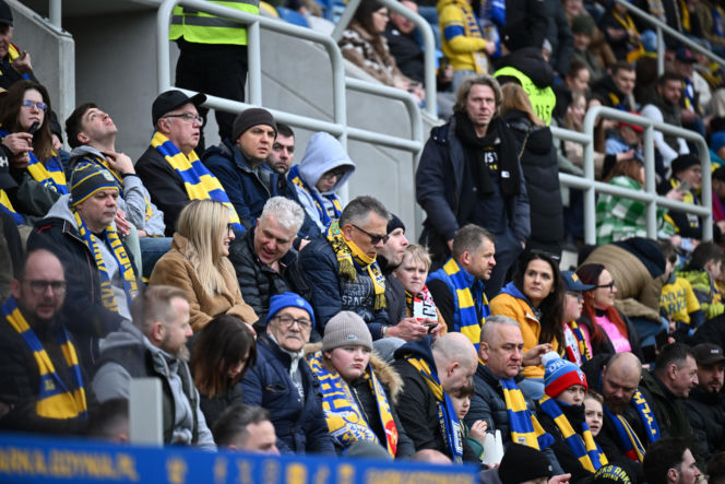 Arka Gdynia - Widzew Łódź: Zdjęcia kibiców i zawodników z meczu 25. kolejki PKO BP Ekstraklasy