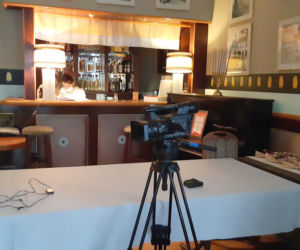 Restauracja zamieniła się w studio telewizyjne