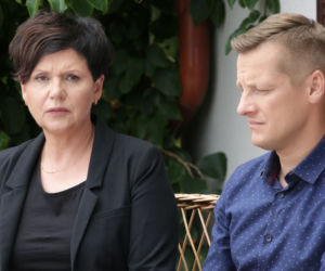 M jak miłość odcinek 1329, Piotrek (Marcin Mroczek), Marysia (Małgorzata Pieńkowska)