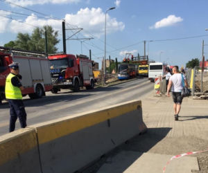 Kraków: Poważne wykolejenie tramwaju, kilka osób jest rannych