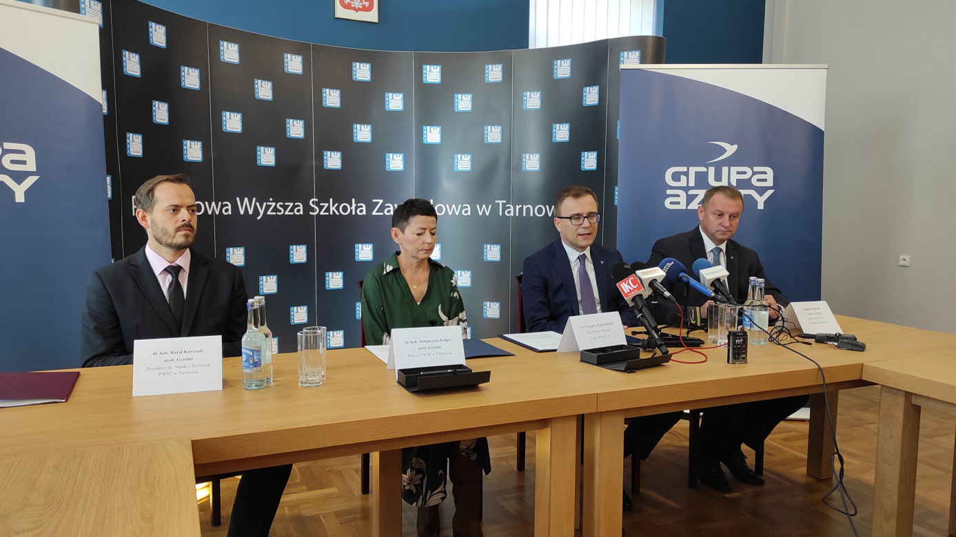 Podpisanie nowej umowy o współpracy PWSZ w Tarnowie z Grupą Azoty