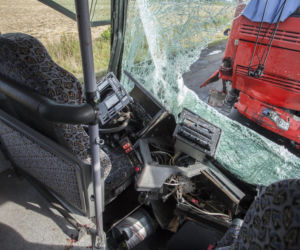 Dramatyczne zderzenie autokarów na Dolnym Śląsku