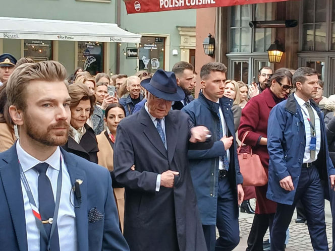 Król Szwecji Karol XVI Gustaw oraz królowa Sylwia w Gdańsku