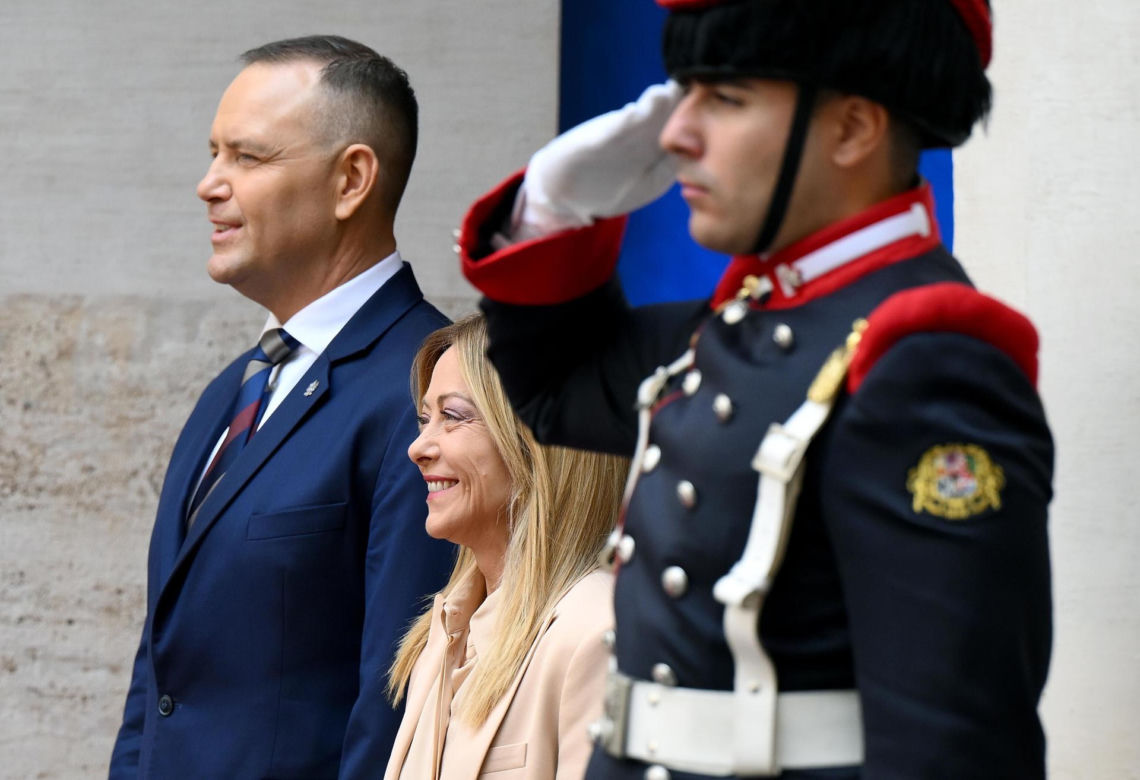 Marta Nawrocka we Włoszech