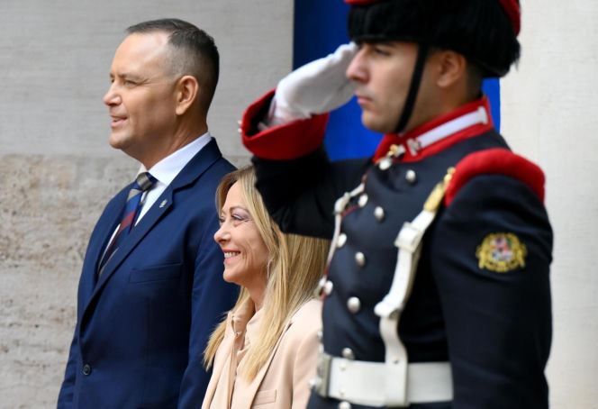 Marta Nawrocka we Włoszech