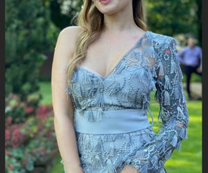 Ewelina Lisowska na ślubie Katarzyny Ptasińskiej