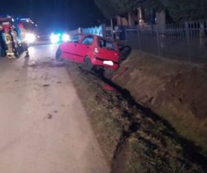 Pijany kierowca uciekł z miejsca zdarzenia